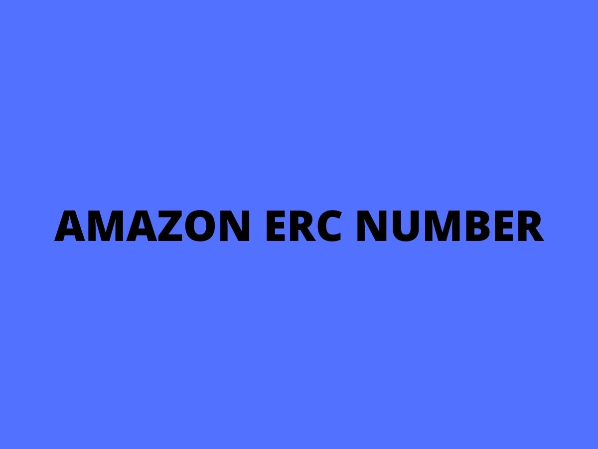 AMAZON ERC NUMBER