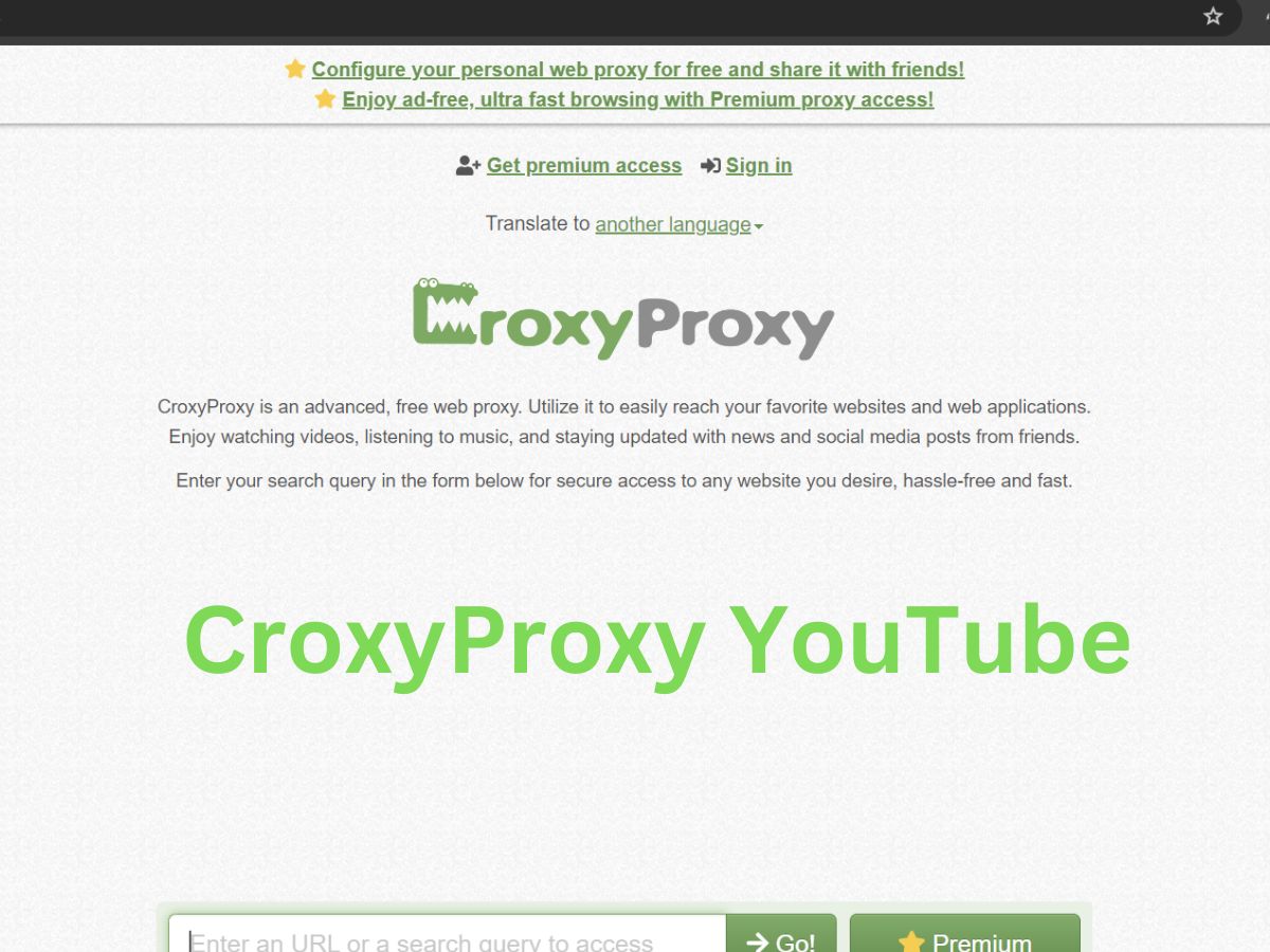 CroxyProxy YouTube