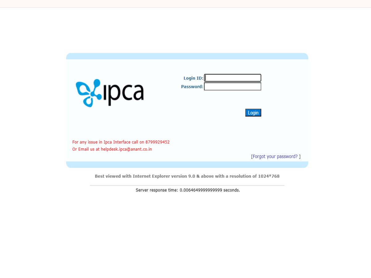 www.ipcainterface.com Login