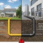 Black Underground Gas Pipes